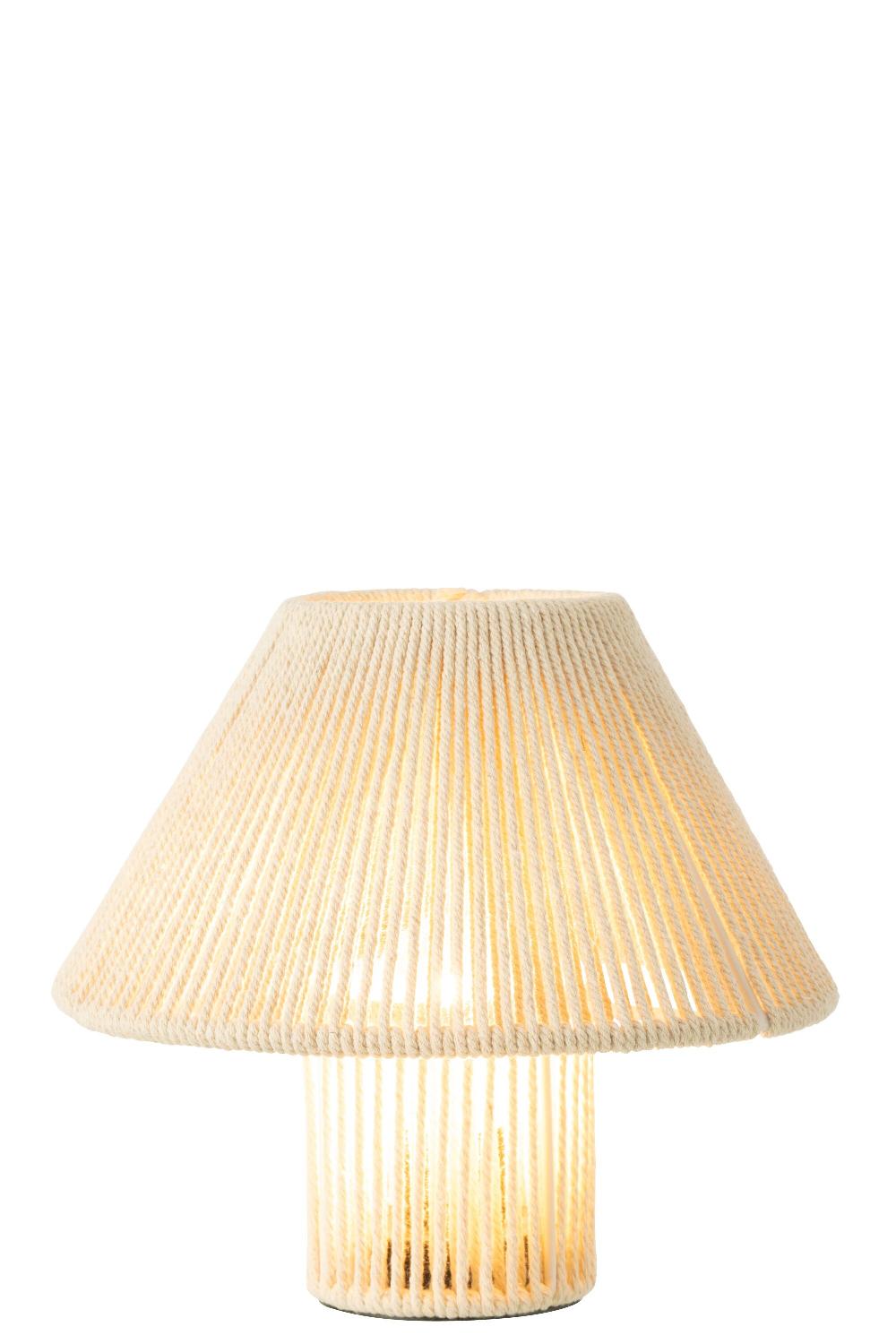 Emob Lamp Led Metaal/katoen Naturel