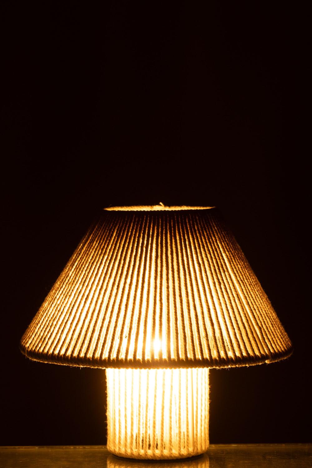 Emob Lamp Led Metaal/katoen Naturel