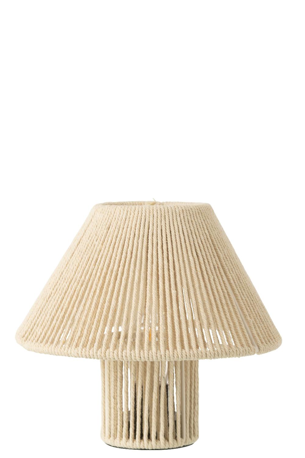 emob Lamp led metaal/katoen naturel