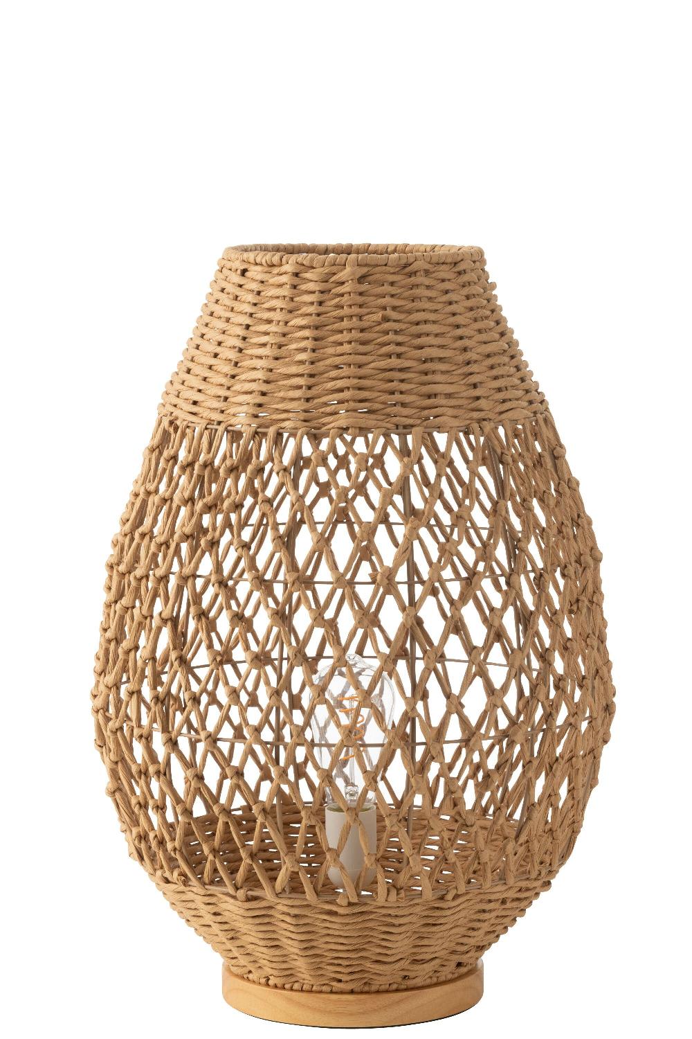 emob Lamp metaal getwist donker naturel large