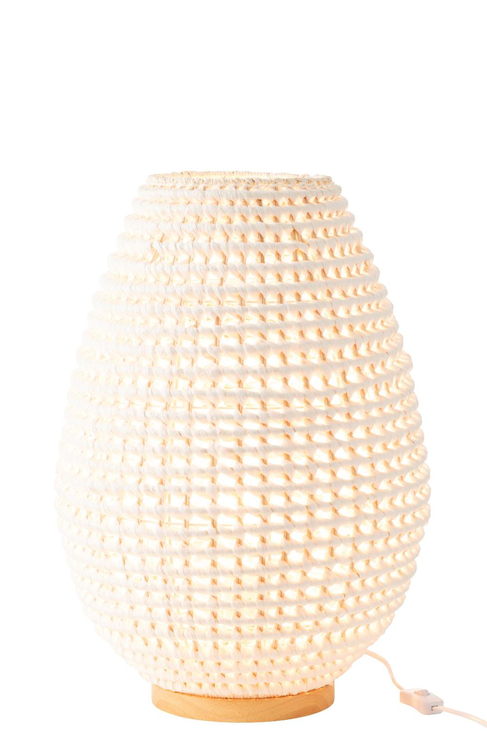 Emob Lamp Metaal Getwist Wit