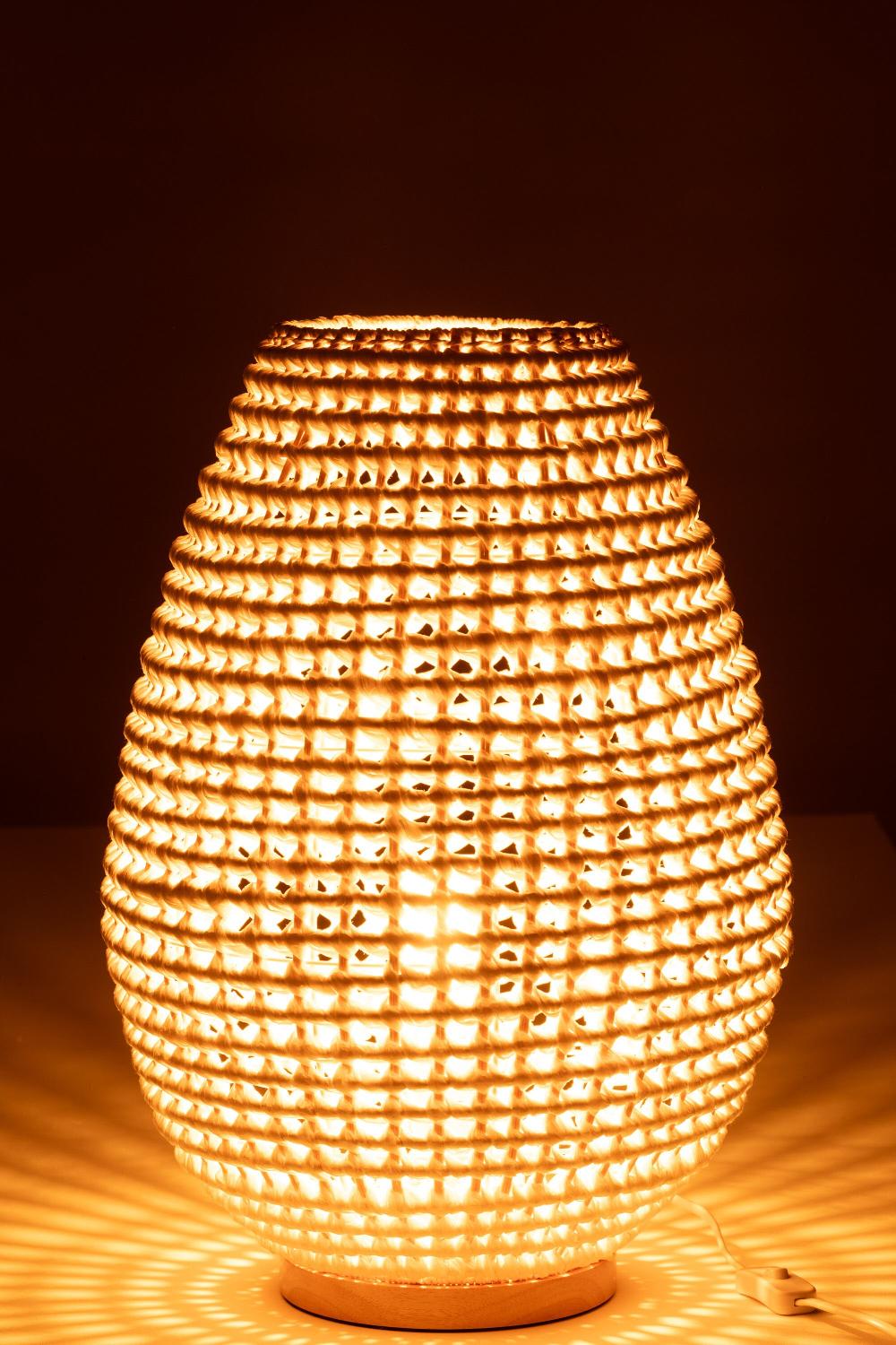 Emob Lamp Metaal Getwist Wit