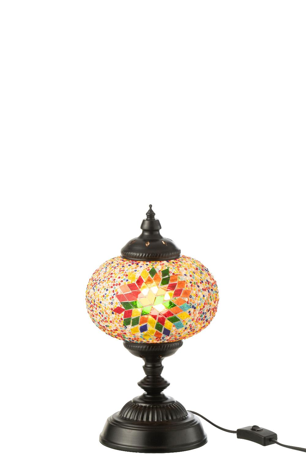 Emob Lamp Mozaiek Glas/metaal Oranje