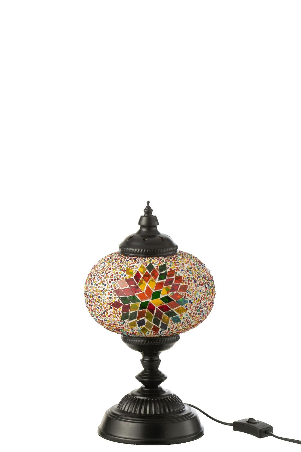 emob Lamp mozaiek glas/metaal oranje