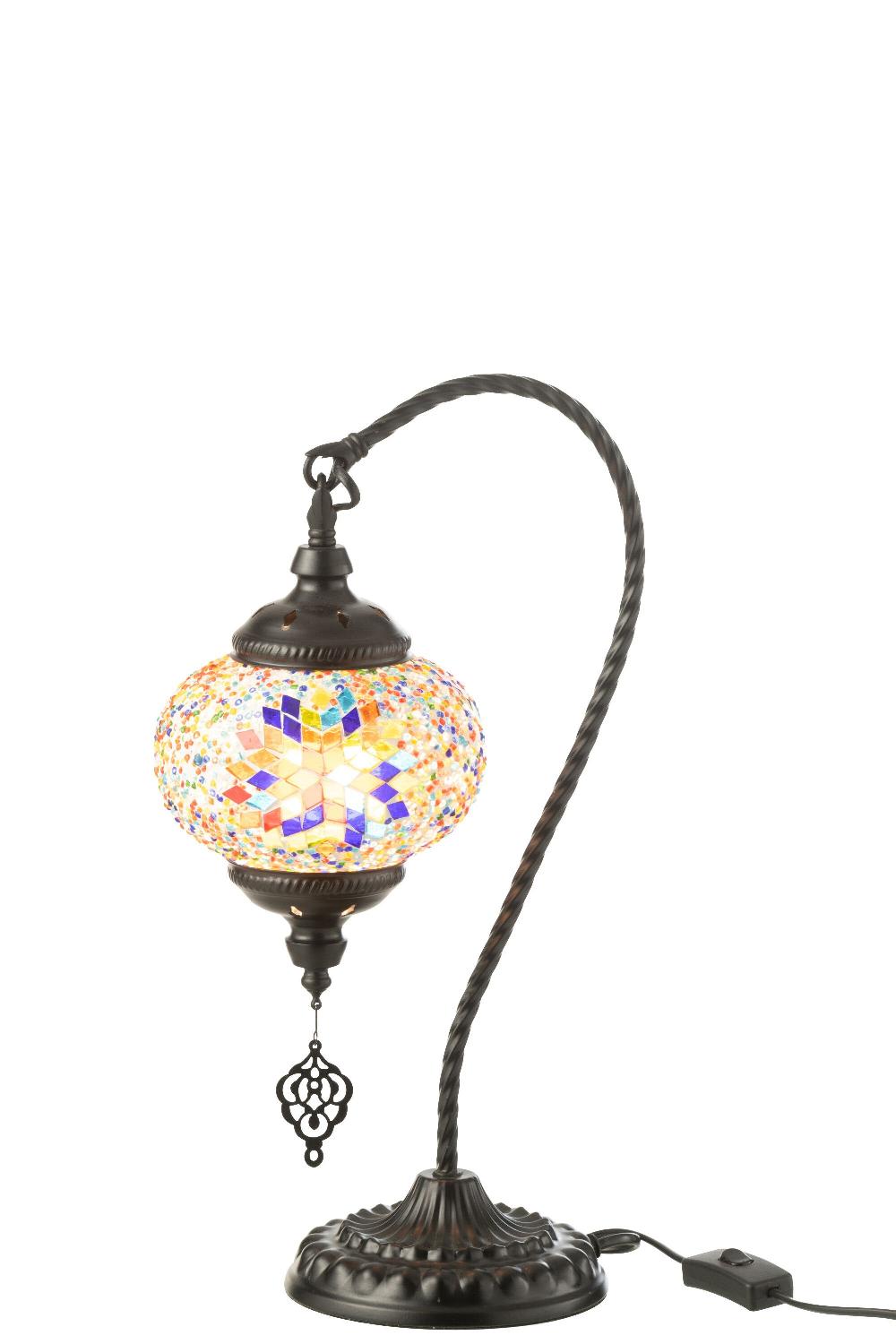 Emob Lamp Mozaiek Hangend Glas/metaal Oranje