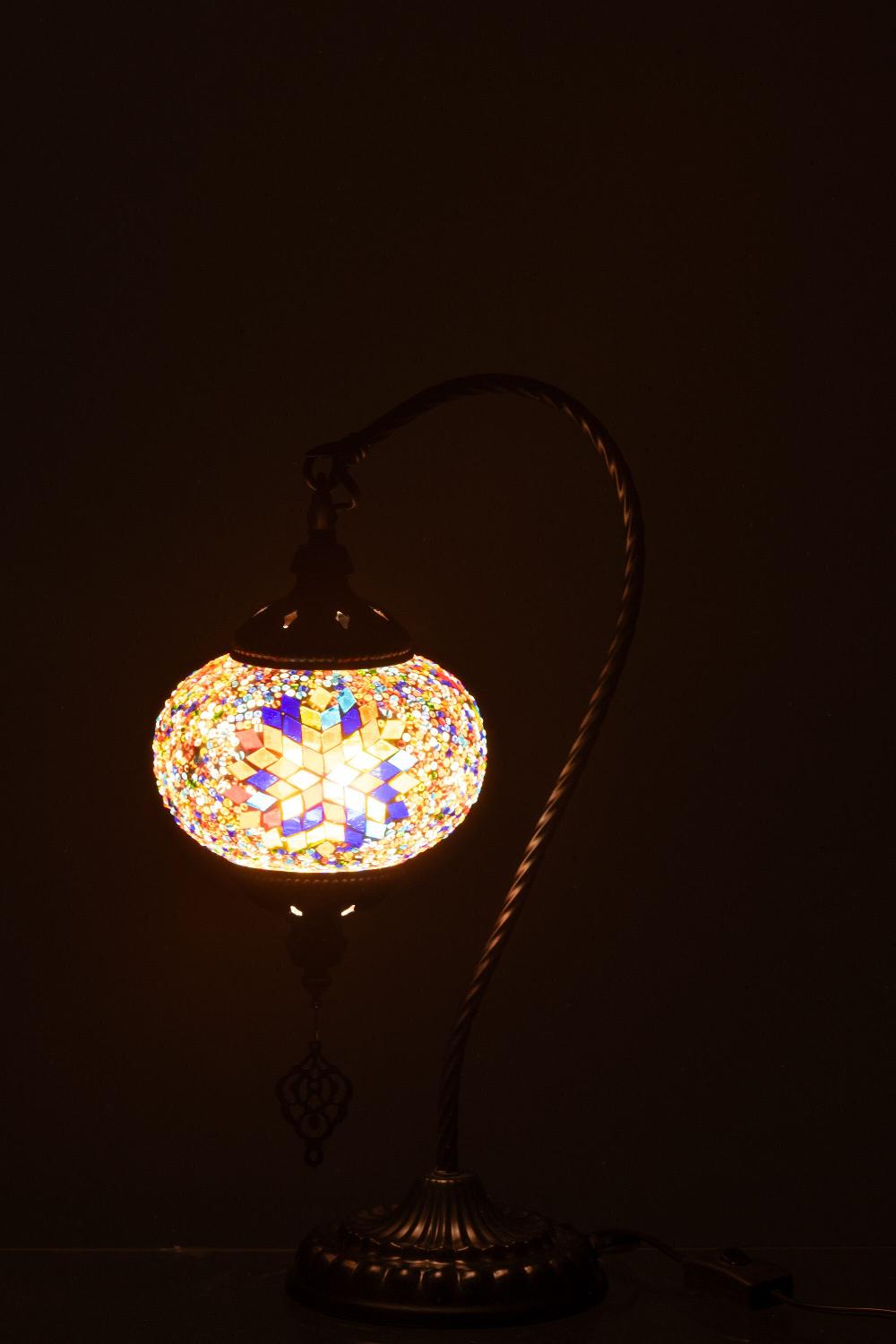 Emob Lamp Mozaiek Hangend Glas/metaal Oranje