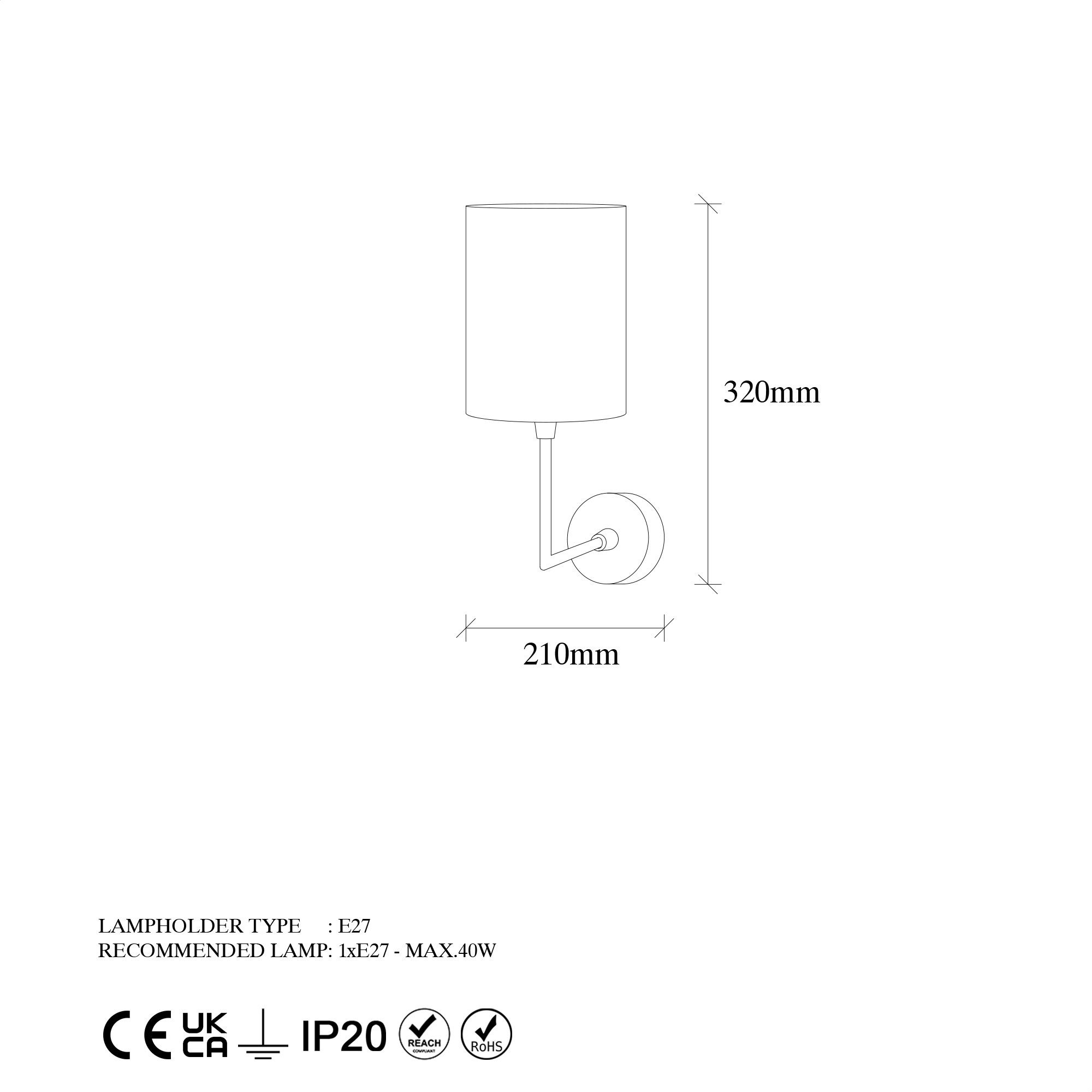 Emob Lampana Wandlamp