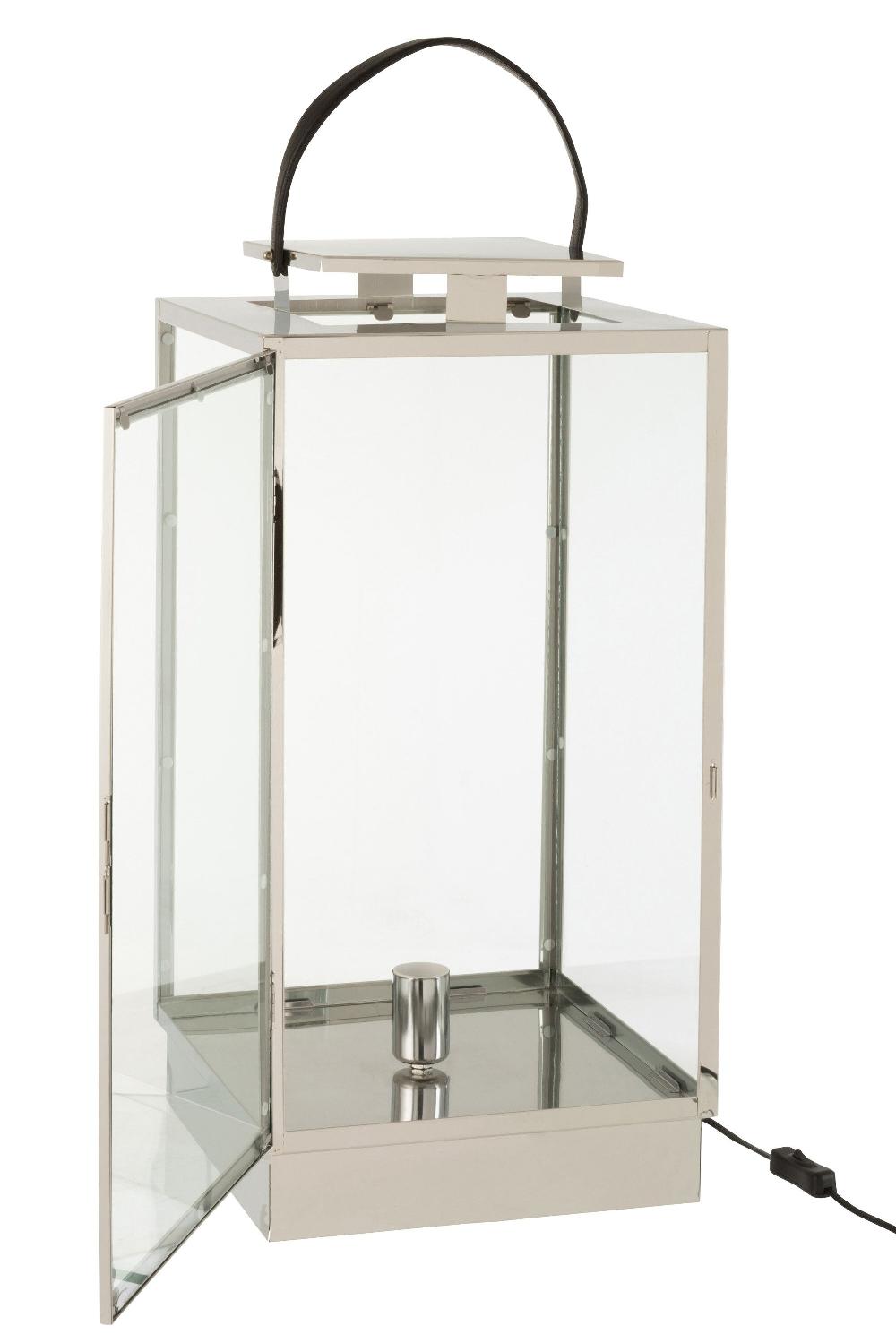 Emob Lantaarn Lamp Metaal/glas Zilver