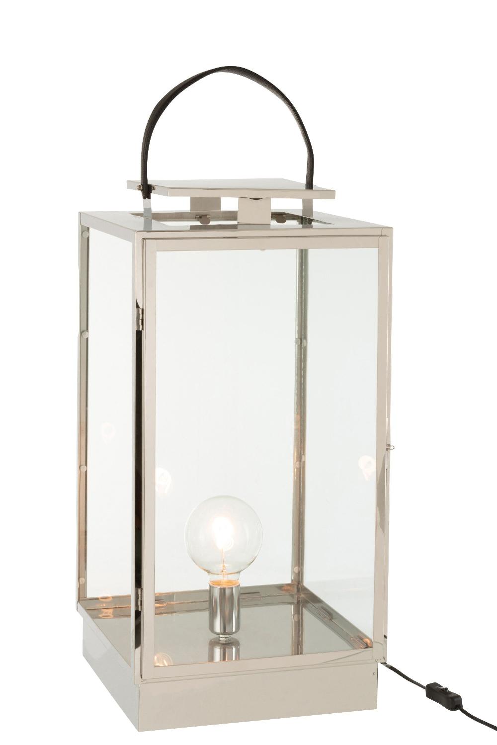 Emob Lantaarn Lamp Metaal/glas Zilver