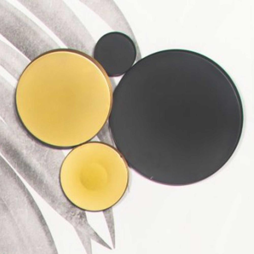 emob Luxe muurdecoratie - 62x42cm - metaal - zwart/goud