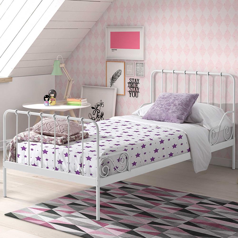 emob Metalen Bed Alice 90x200 - wit