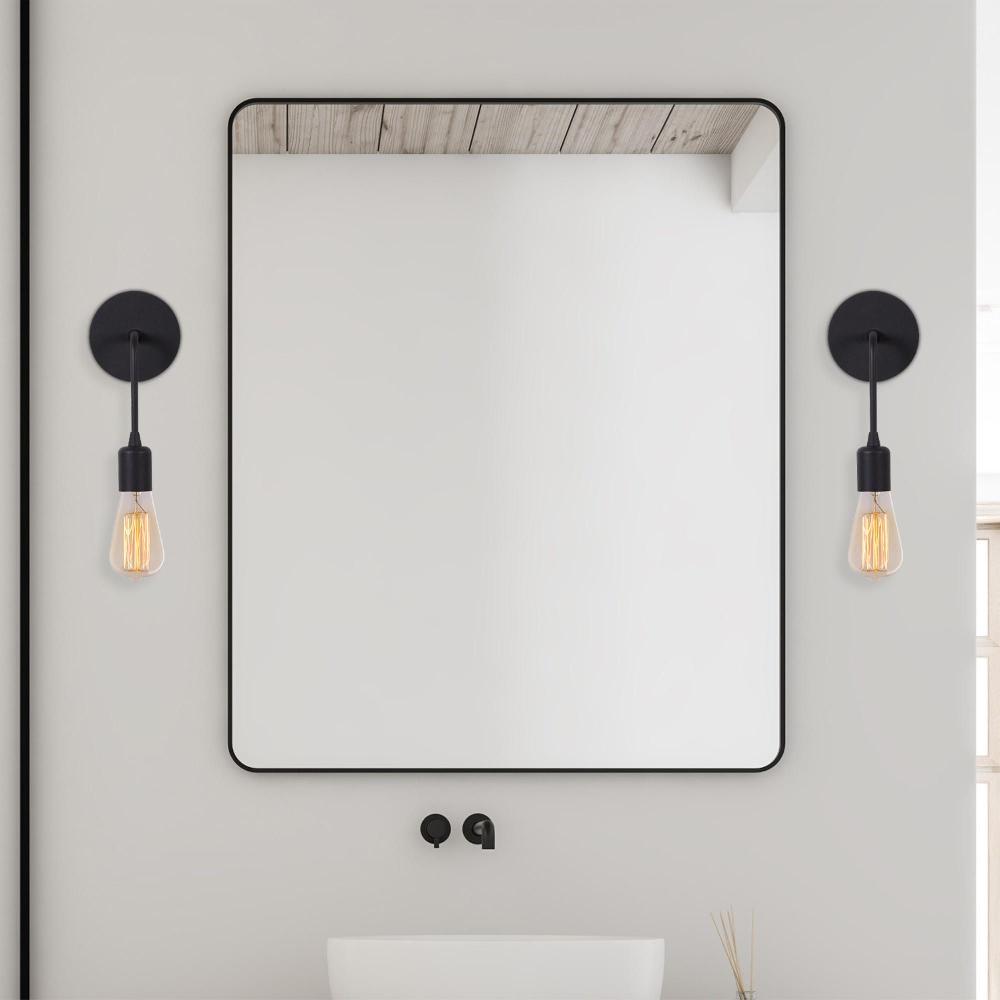 emob Moderne zwarte wandlamp