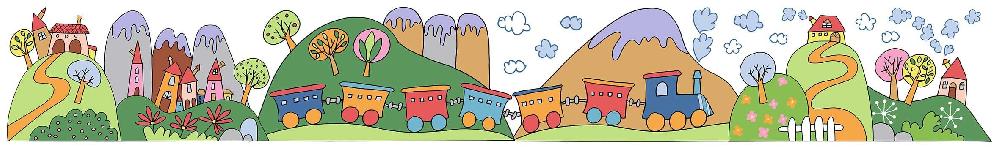 Emob Muursticker Treintje - Sierrand