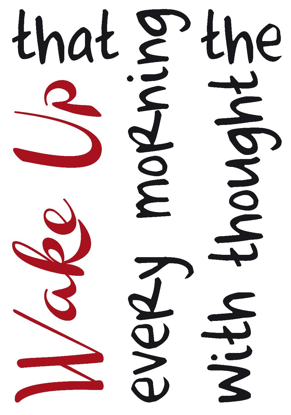 Emob Muursticker Wake Up