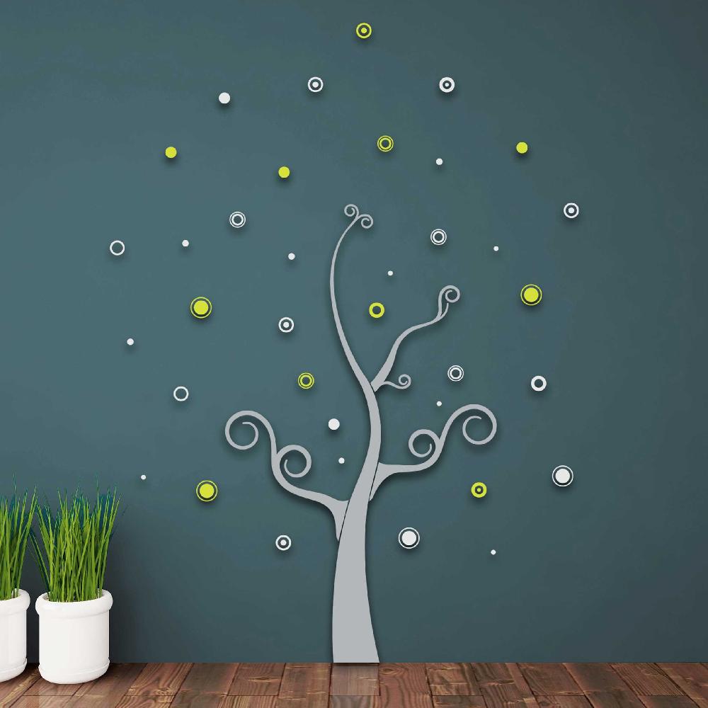 emob Muurstickers 3D Tree - schuimstickers
