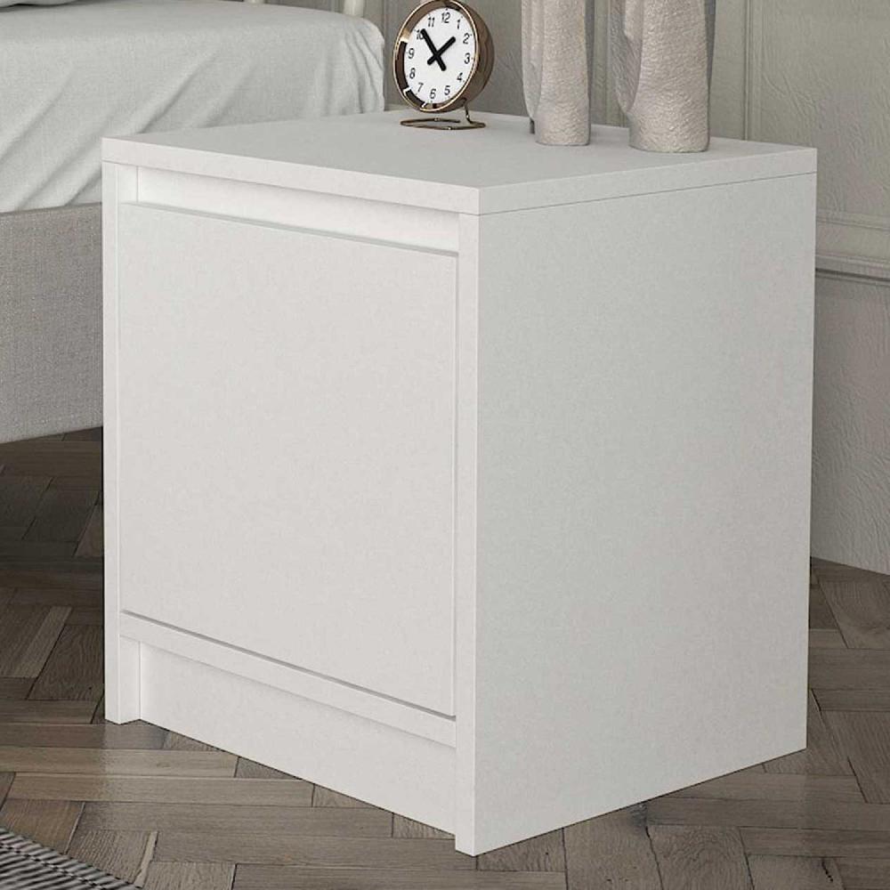 emob Nachtkastje Conve - 40x35x45cm - met één deur - wit