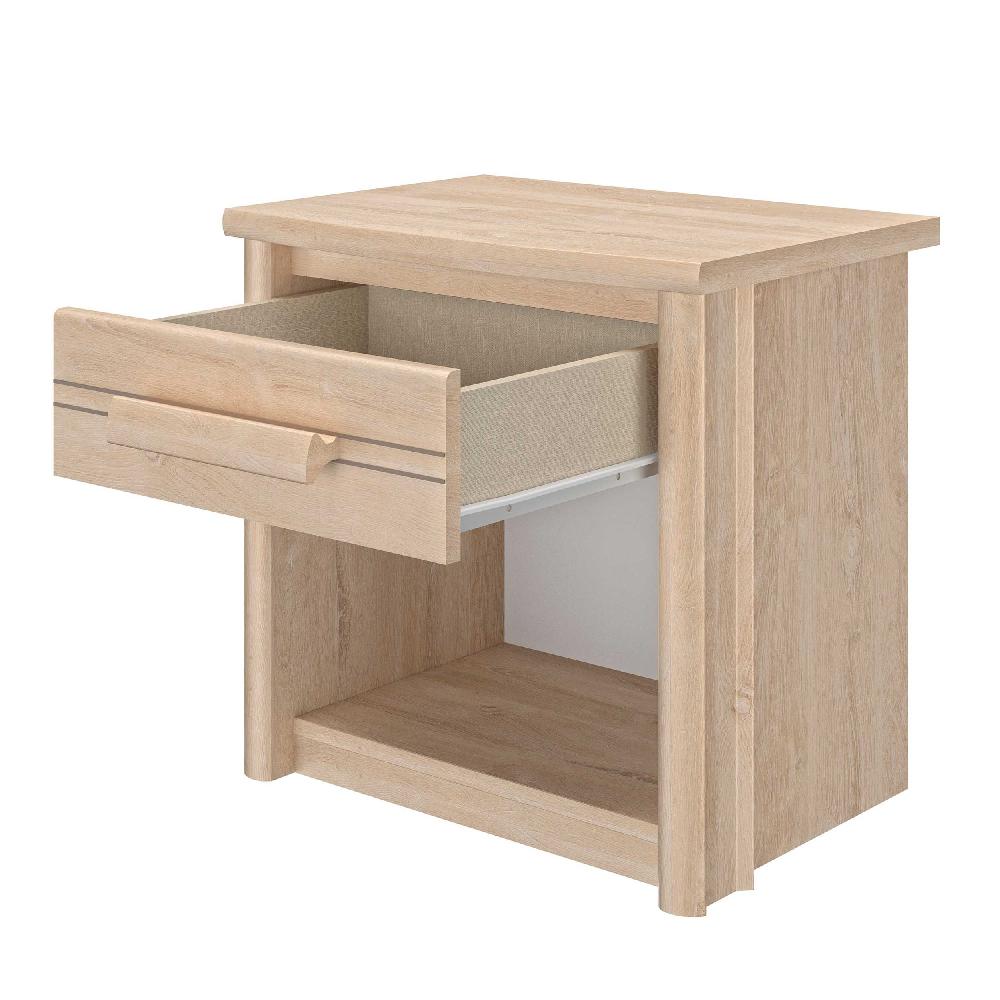 Emob Nachtkastje Morris 1 Lade - Blonde Eik