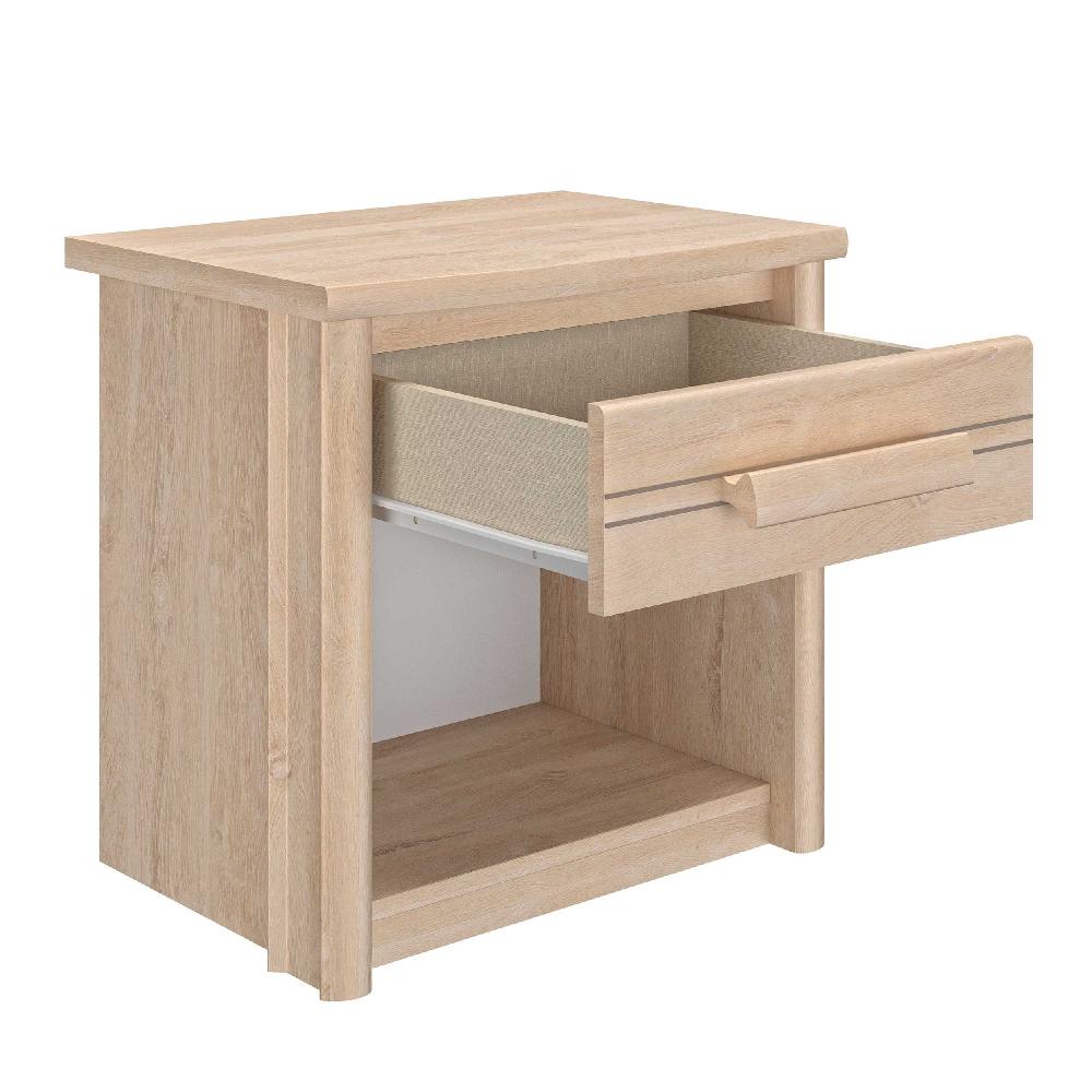 Emob Nachtkastje Morris 1 Lade - Blonde Eik