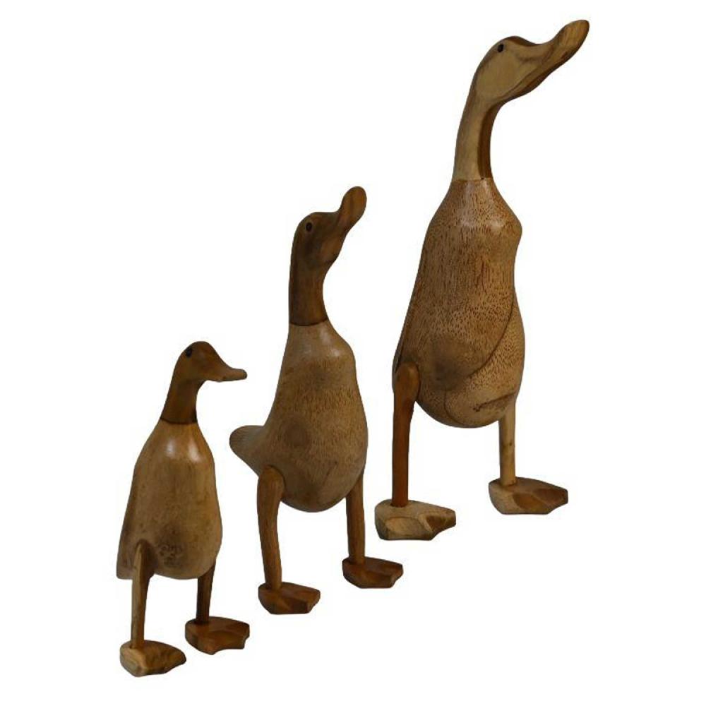 Emob Natuurlijke Bamboe Eendenset - Set Van 3