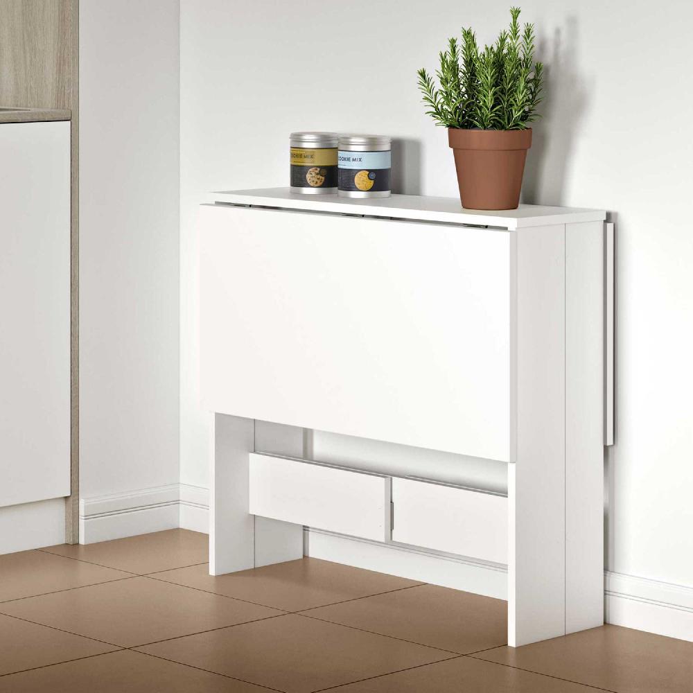 emob Opklapbare eettafel Papillon 103 cm - wit