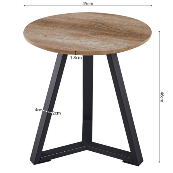 Emob Paso' Decor Oude Eik Bijzettafel