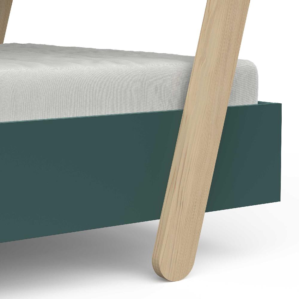 Emob Peuterbed Lodge - 70x140cm - Donkergroen