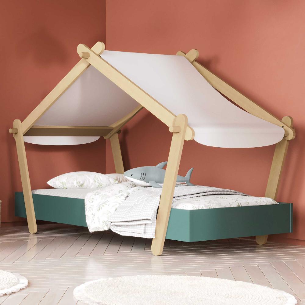 emob Peuterbed Lodge - 70x140cm - donkergroen