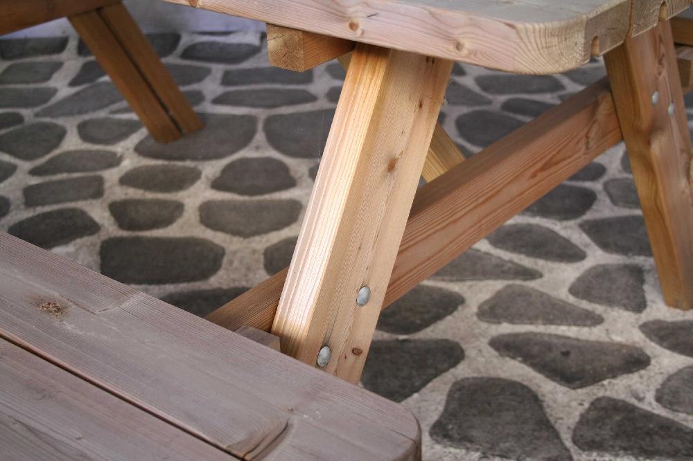 Emob Picknicktafel Oslo – 177x154x77 Cm - Grenen