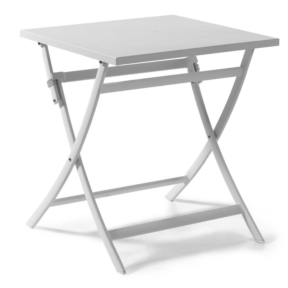 emob Plooibare tuintafel Grasse 70x70 - wit