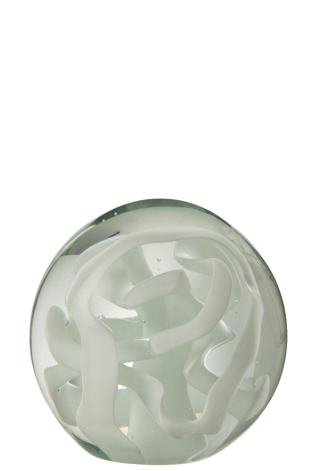 Emob Presse Papier Slinger Glas Wit Large