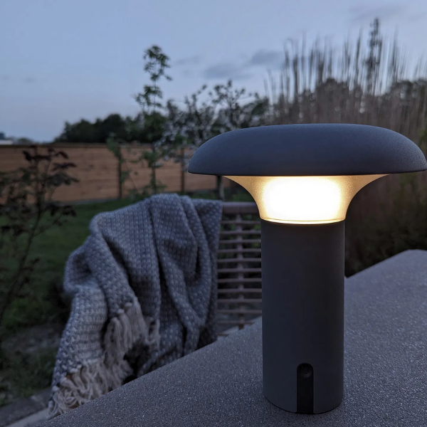 emob Ramsey LED Lamp - Grijs Oplaadbaar