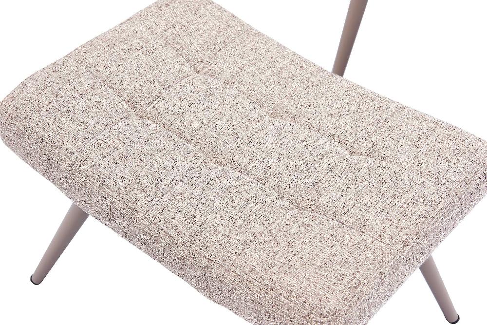 Emob Relaxfauteuil Met Poef Musona - Zandkleur
