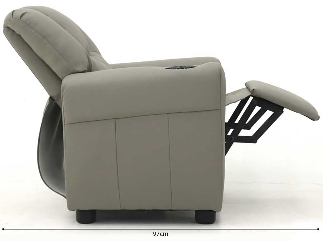 Emob Relaxfauteuil Voor Kinderen Rex - Grijs