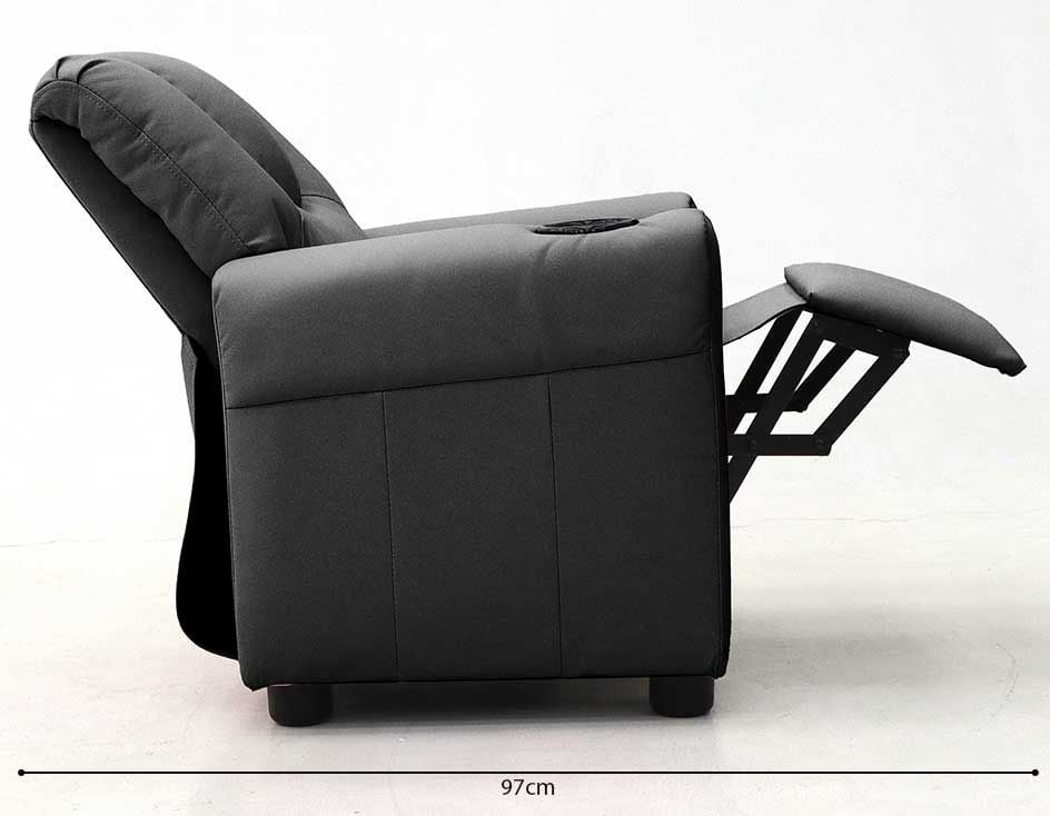 Emob Relaxfauteuil Voor Kinderen Rex - Zwart