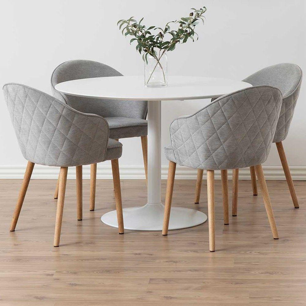 emob Ronde eettafel Ibiza ø110 cm - wit