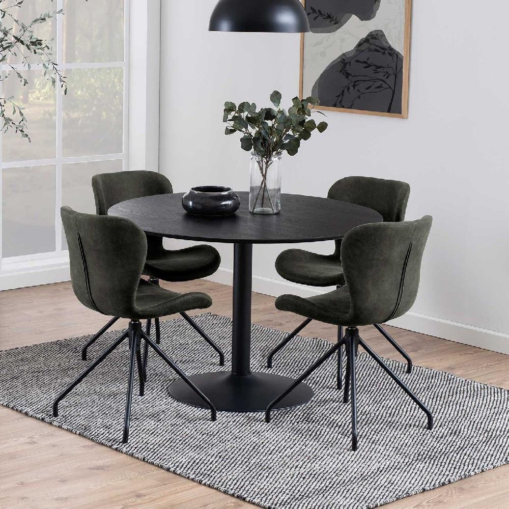 emob Ronde eettafel Ibiza ø110 cm - zwart