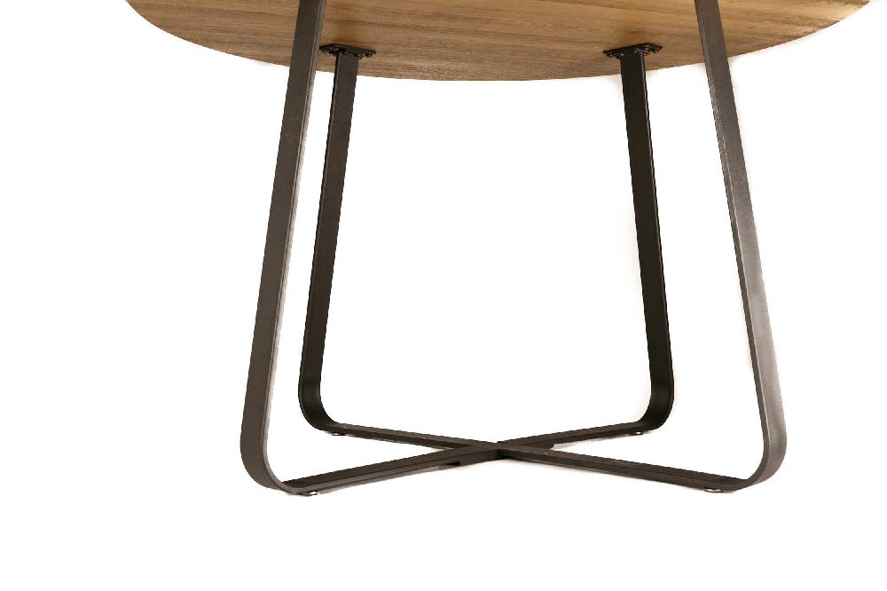 Emob Ronde Eettafel Nole ø120 - Bruin/zwart