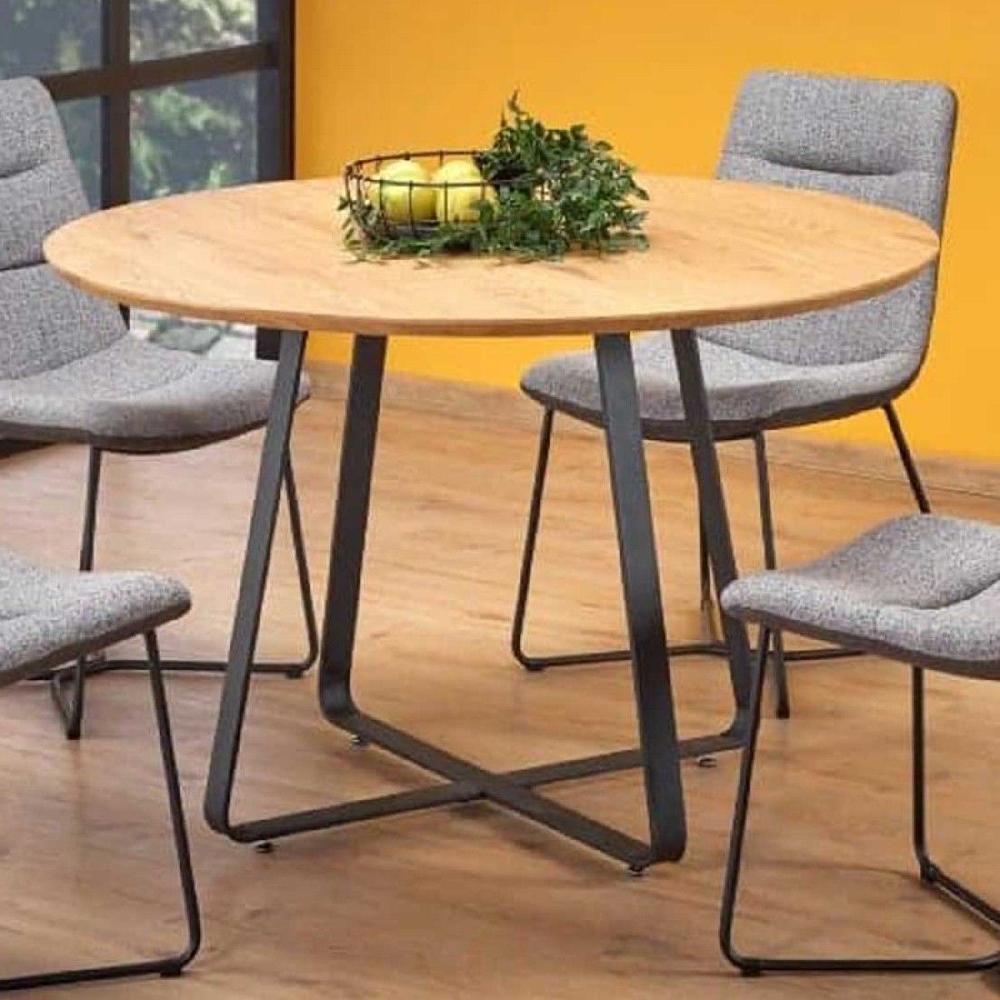 emob Ronde eettafel Nole ø120 - bruin/zwart