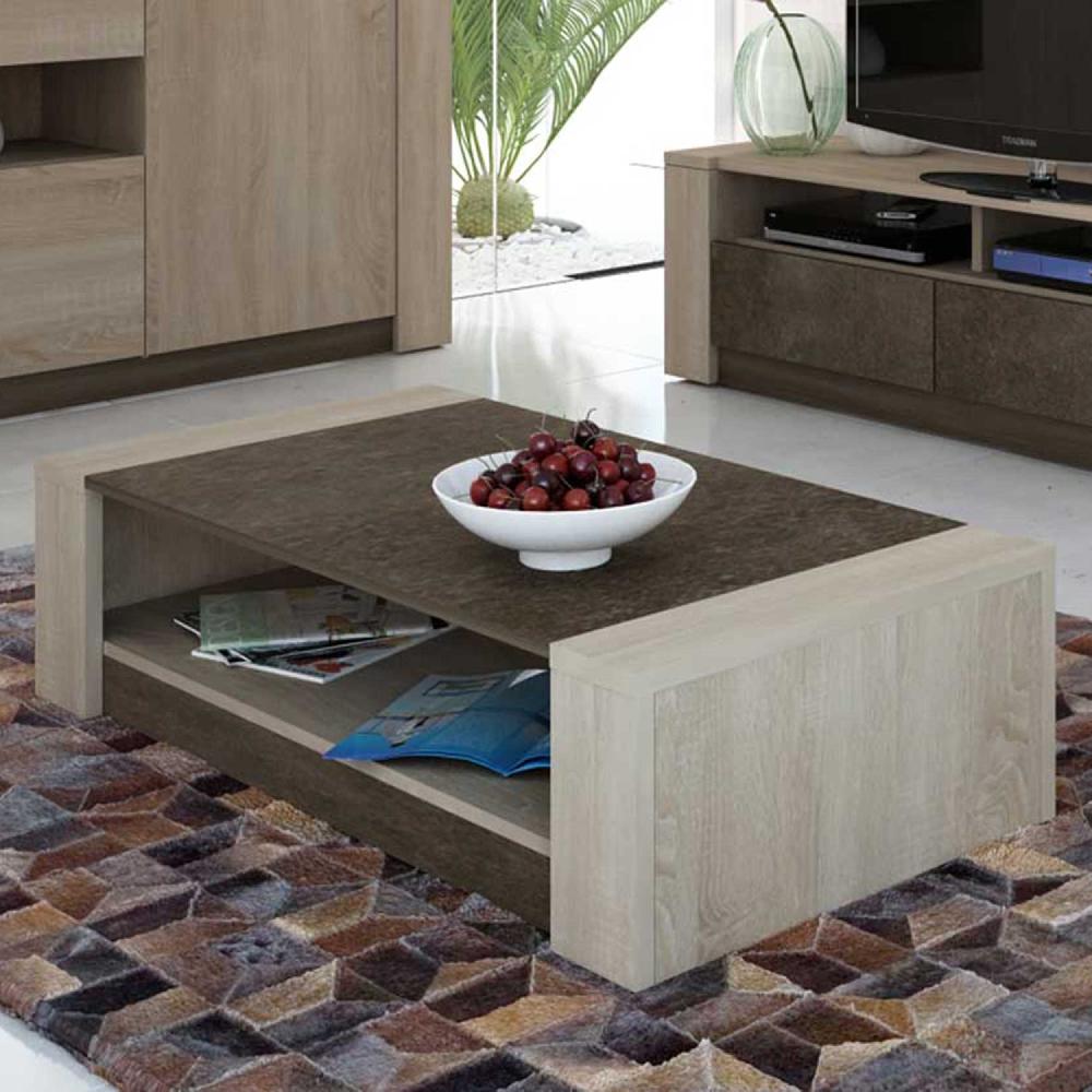 emob Salontafel Ares 108x65 melamine - bruin