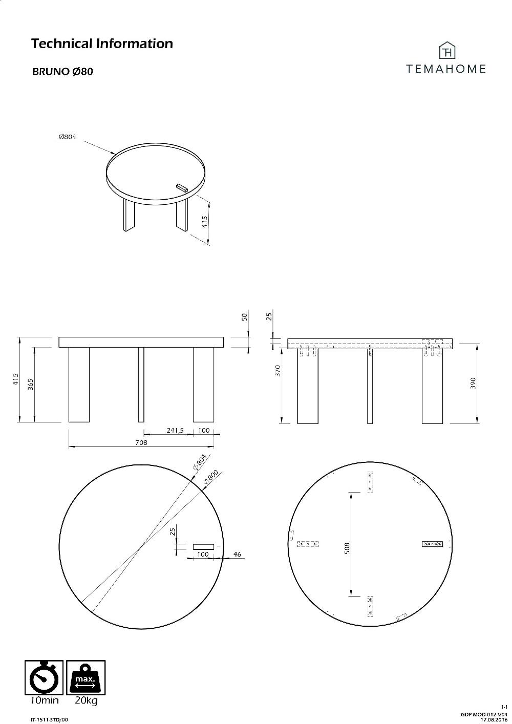 Emob Salontafel Bruno