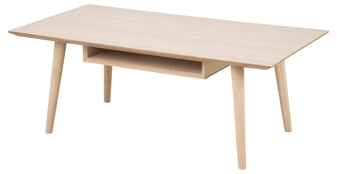 Emob Salontafel Cedro 115cm - Witte Eik