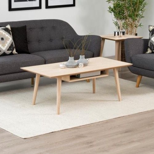 emob Salontafel Cedro 115cm - witte eik