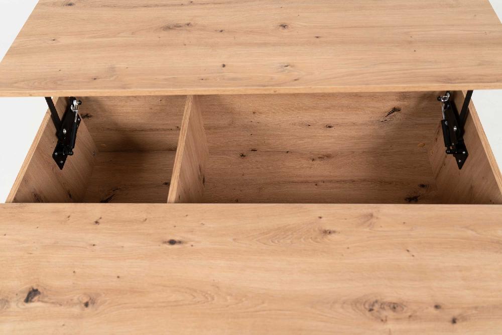 Emob Salontafel Comas 103x67 Met 1 Deur - Eik