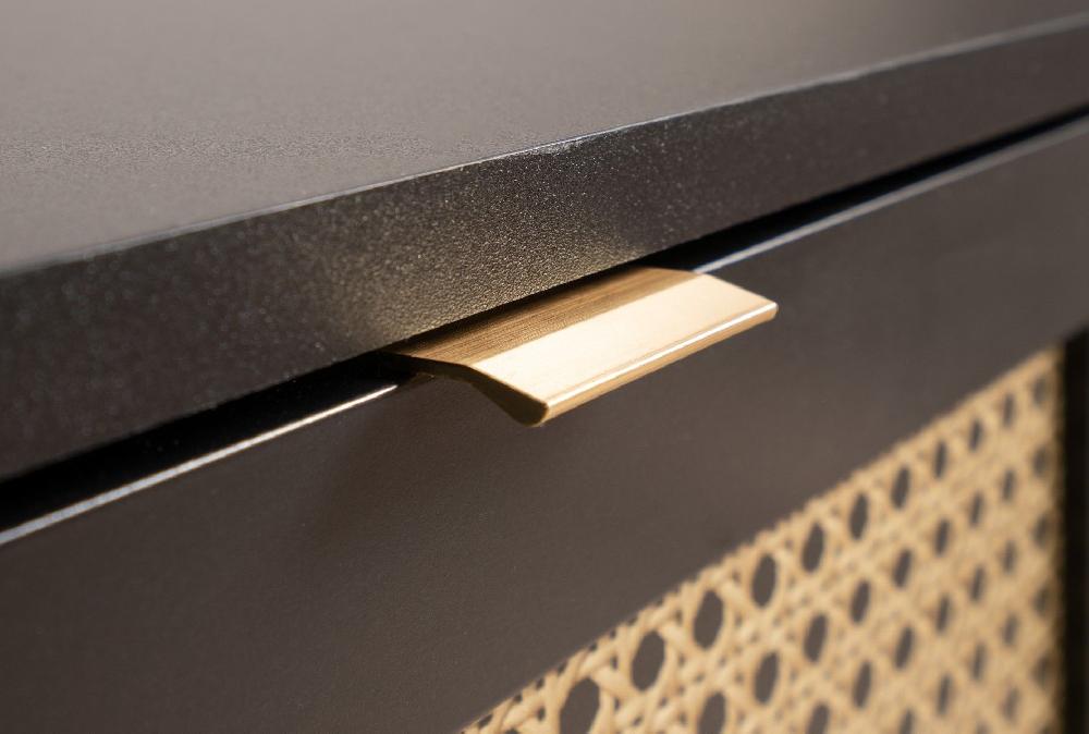 Emob Salontafel Daka 100x60 Met 1 Deur - Zwart/beige