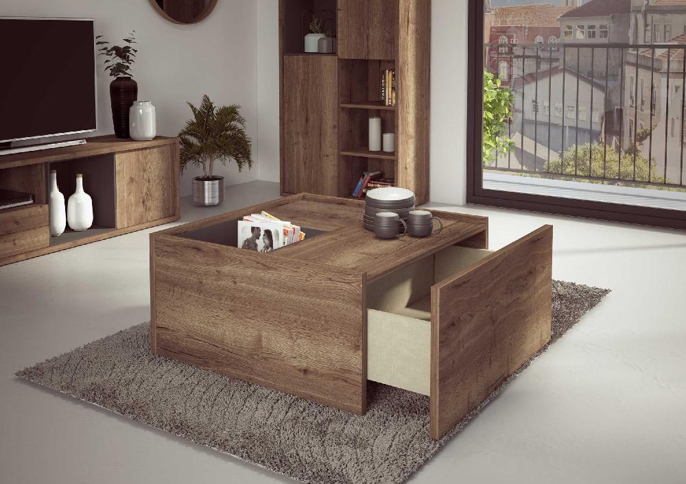 Emob Salontafel Frame - Donkere Eik