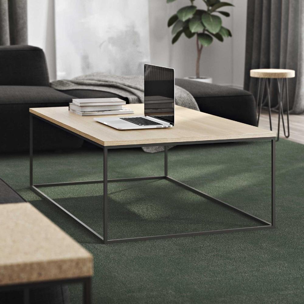 emob Salontafel Gleam 120x75 - eik/staal