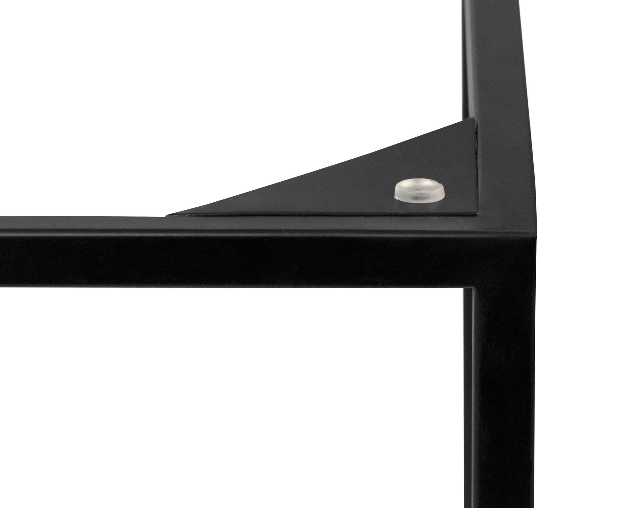 Emob Salontafel Gleam 120x75 - Walnoot/staal