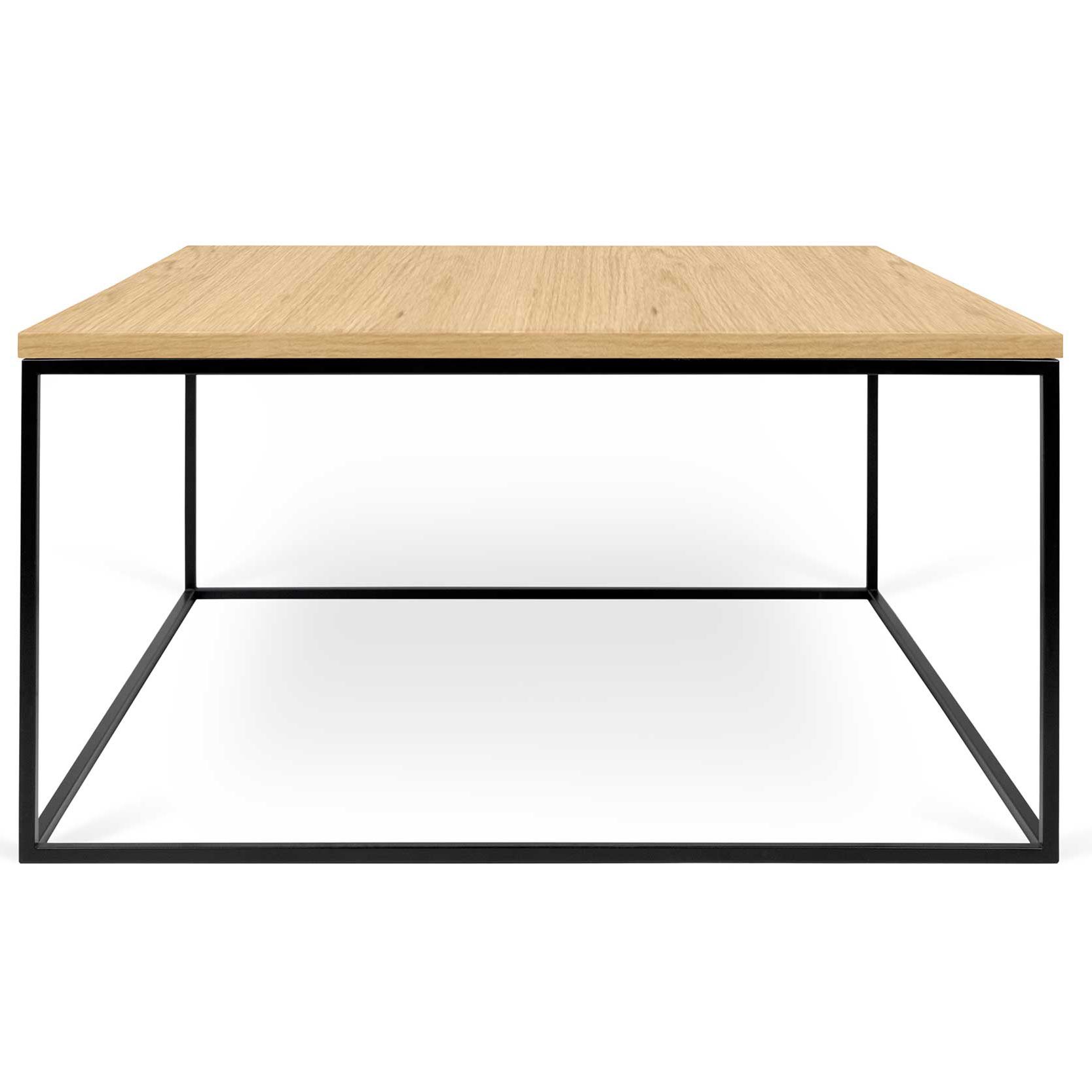 Emob Salontafel Gleam 75x75 - Eik/staal