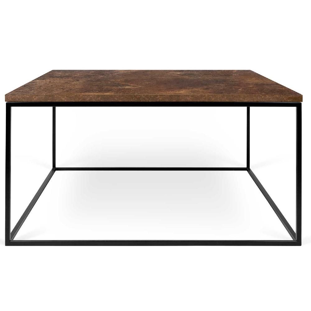 Emob Salontafel Gleam 75x75 - Roest/staal