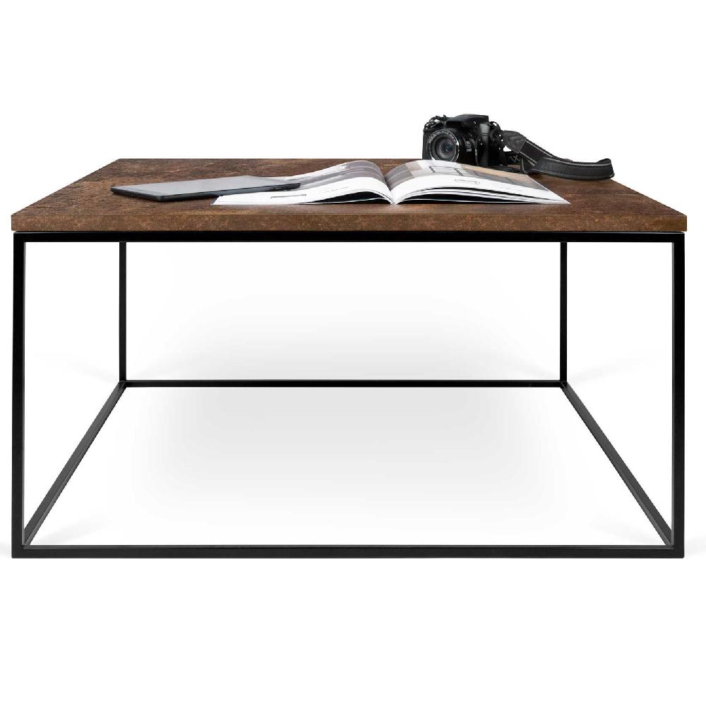 emob Salontafel Gleam 75x75 - roest/staal